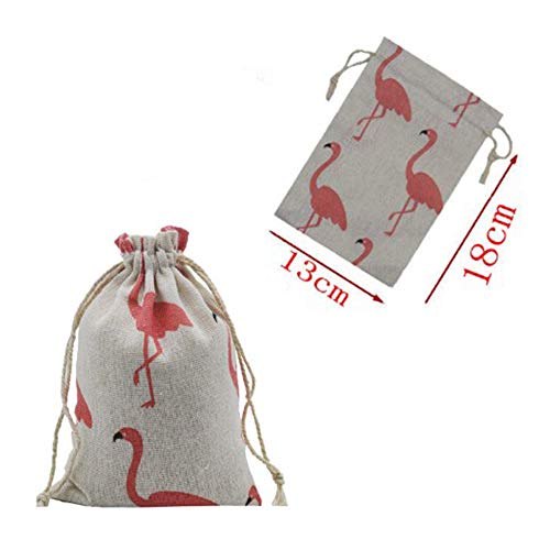 20 Piezas Bolsas de Arpillera, Bolsas de Algodón de Arpillera con Cordón, Reutilizable Bolsa de Tela Mini Bolsas de Regalo Bolsas de Joyería, para Bodas, Fiestas, Cumpleaños, 13x18cm