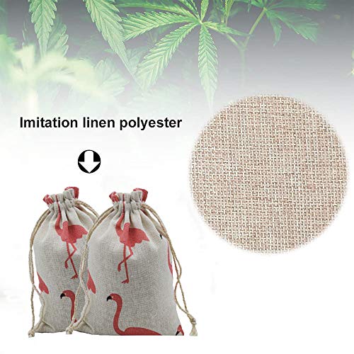 20 Piezas Bolsas de Arpillera, Bolsas de Algodón de Arpillera con Cordón, Reutilizable Bolsa de Tela Mini Bolsas de Regalo Bolsas de Joyería, para Bodas, Fiestas, Cumpleaños, 13x18cm