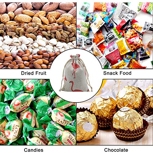 20 Piezas Bolsas de Arpillera, Bolsas de Algodón de Arpillera con Cordón, Reutilizable Bolsa de Tela Mini Bolsas de Regalo Bolsas de Joyería, para Bodas, Fiestas, Cumpleaños, 13x18cm