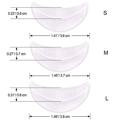 20 Piezas de Almohadilla de Perming de Pestaña de Silicona Rizador de Perming de Pestaña Varillas de Levantar Pestaña para Perm Levantar Pestañas, Rosa Clara