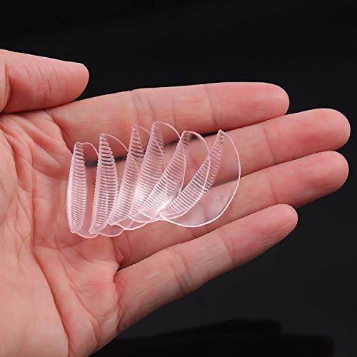 20 Piezas de Almohadilla de Perming de Pestaña de Silicona Rizador de Perming de Pestaña Varillas de Levantar Pestaña para Perm Levantar Pestañas, Rosa Clara
