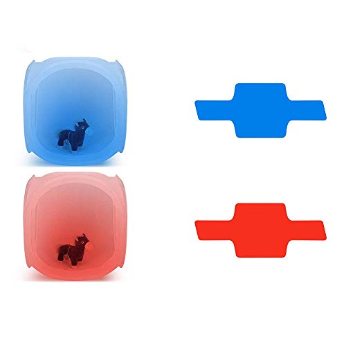 20 Piezas Filtro de Gel Kit Cámara Flash Speedlite Color Iluminación, Lámina de Corrección de Color Transparente Láminas de Plástico con 2 Ataduras