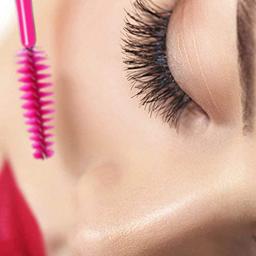200 Piezas Cepillos Desechables de Máscara de Pestañas,Pestañas de Varitas Rímel Kit de Maquillaje Pinceles