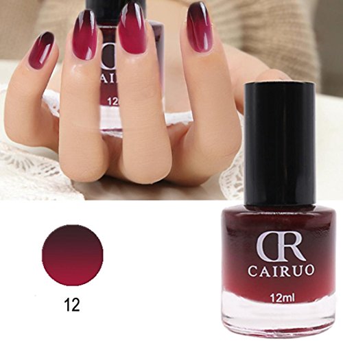 2018 Colores de la Esmaltes Cambia Color Temperatura de Uñas en Gel Permanente Baratos por ESAILQ