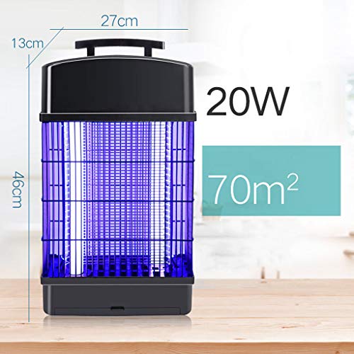 20W Lámpara eléctrica for Matar Mosquitos, Fly Insect Killer UV Light/Wasp Killer, Bug Zapper, Catch Trap Insectos voladores/for Uso en Exteriores de huertos comerciales