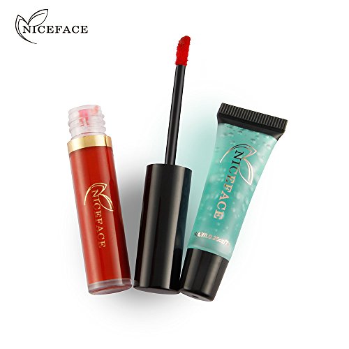 24 Colores Profesional Pintalabios Mate Labial de Maquillaje Larga Duracion Gel limpiador para Niñas por ESAILQ F