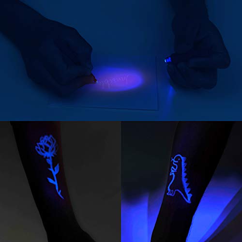 25 rotuladores mágicos con tinta invisible y luz ultravioleta. Bolígrafo con linterna para mensajes secretos. Lápiz mágico. Regalo para niños. Boli espía para notas ocultas. Invisible Ink Pen.