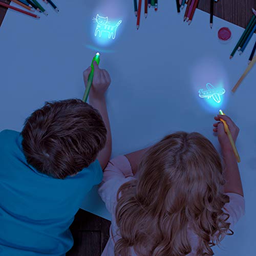 25 rotuladores mágicos con tinta invisible y luz ultravioleta. Bolígrafo con linterna para mensajes secretos. Lápiz mágico. Regalo para niños. Boli espía para notas ocultas. Invisible Ink Pen.