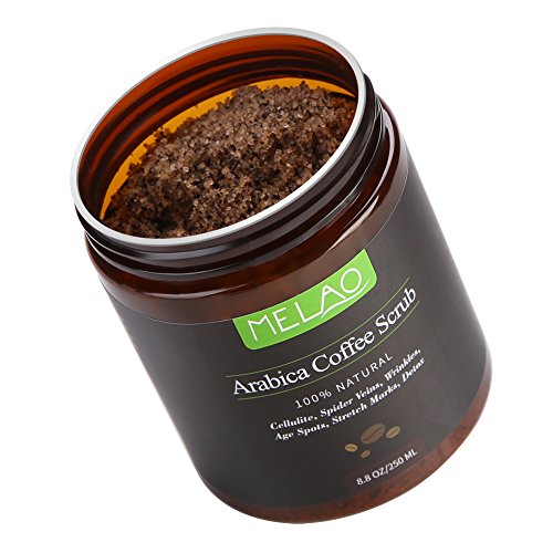 250 g de exfoliante de café exfoliante corporal 100% natural hidratante reduce la piel muerta