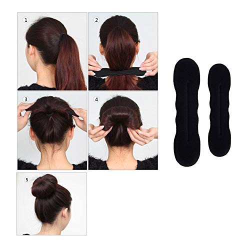 25Pcs Accesorios de Peinado, Herramientas Accesorios Hacedor Braid Cabello Trenzado Peinado Clip Herramientas para Diseño de Espuma para Niñas Mujeres con pelo DIY