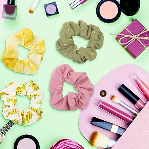 27 Piezas Elástico Hair Scrunchies,Elásticos Gasa/Velvet Goma De Banda Pelo Stretchy Multicolor De Terciopelo Accesorios Para El Cabello Ponytail Titular Para Mujeres Niñas