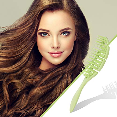 3 Cepillos de Cabello Húmedo, Cepillo de Cabello Húmedo Cepillo Desenredante de Pelo Grueso o Fino Deslizarse a Través de Enredos con Facilidad para Mujeres, Hombres, Cabello Húmedo y Seco, 3 Colores