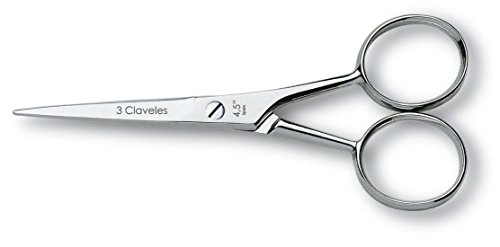 3 Claveles 2050 - Tijera bigote recta 11.5 cm