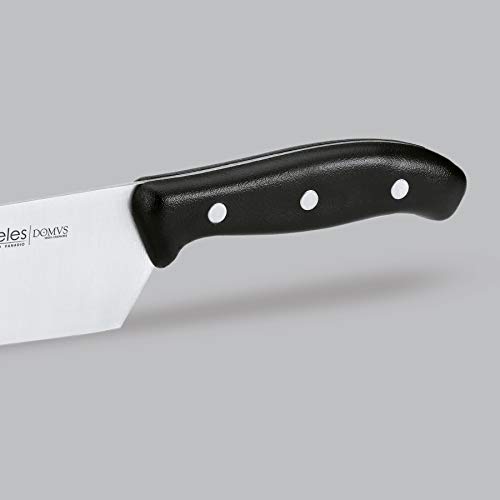 3 Claveles Cuchillo de Cocina, Línea DOMVS, Acero Inoxidable, (Tamaño 4,5"), Negro, 11 cm - 4.5"