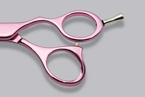 3 Claveles Duraluminio - Tijera de peluquería de corte rosa 5.5"