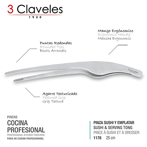 3 Claveles Juego de 5 Cuchillos Profesionales con Hoja Martilleada, Gama Sakura, Selección Master Chef, Incluye Regalo