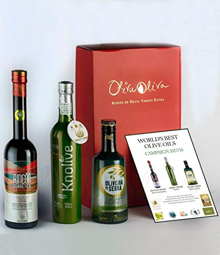 3 Mejores Aceites Virgen Extra del Mundo 2018 - Rincon de la Subbetica | Knolive | Oliveira da Serra - Cosecha 2019-20