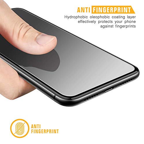 [3-Pack] Cristal Templado iPhone 11 Pro Max/XS Max, Protector Pantalla iPhone 11 Pro Max/XS Max Vidrio Templado con [2.5d Borde Redondo] [9H Dureza] [Alta Definicion] para iPhone 11 Pro Max/XS Max