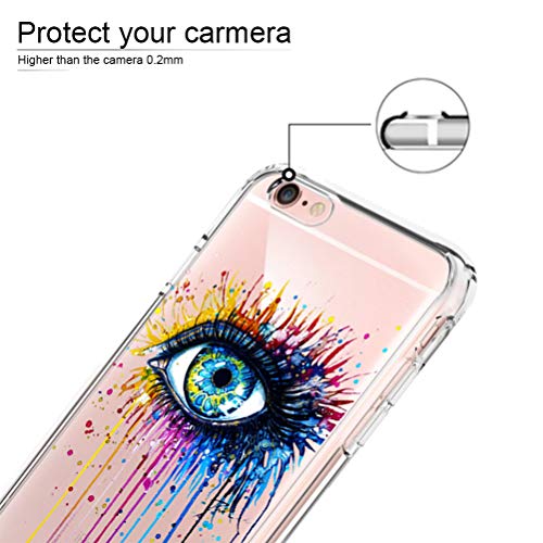 [3 Pack] Funda iPhone 6 Plus, Funda iPhone 6S Plus, Funda de Silicona Blossom01 Ultra Suave Funda TPU Silicona con Dibujo Animado Lindo para iPhone 6 Plus / 6S Plus - Flamingo & Jirafa & Pingüino