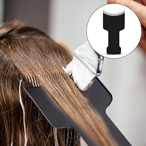 3 piezas Con Parte Superior Plana Paddle Board peine pelo peine de relieve para seccionar, Grande, mediano, pequeño,de ancho Junta para colorear Highlights pala para tinte de pelo colores