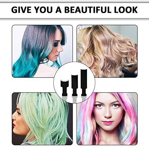 3 piezas Con Parte Superior Plana Paddle Board peine pelo peine de relieve para seccionar, Grande, mediano, pequeño,de ancho Junta para colorear Highlights pala para tinte de pelo colores