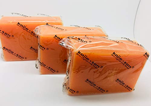 3 x 135G Kojie San Skin Lightening Kojic Acid Soap in Frustration Free Pure Trading Packaging