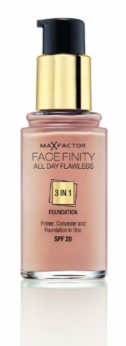 3 x Max Factor Facefinity All Day Flawless 3in1 Foundation - Warm Almond 45 30ml by Max Factor