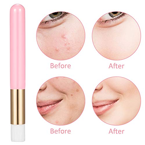 30 Cepillos de Champú de Pestañas Cepillo de Limpieza de Extensión de Pestañas Limpiador de Cepillos de Nariz Limpieza de Pestañas Lavado Despegar Espinilla con 4 Cepillos de Pestañas (Rosa)
