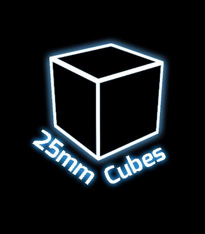 320° - Carbón de Coco (25mm Cubo) Natural para cachimba Shisha, narguile & barbacoas, 1 kg