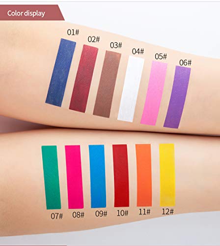 324/5000 GL-Turelifes Matte Eyeshadow Cream Sombra de ojos líquida Bueno para ojos ahumados Aplicar rápidamente Halloween y Cosplay Sombra de ojos de larga duración para todo el día (#09 azul cielo)