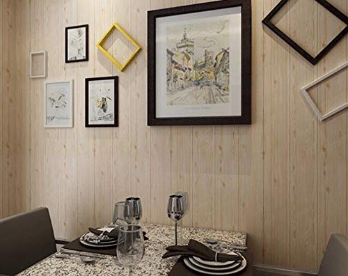 3D Paneles de la Pared,DIY Imitación Madera Grano Autoadhesivo Impermeable Papel Pintado 23.5inch*23.5inch(20 PCS)