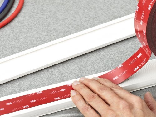 3M VHB 7000033156 Cinta Adhesiva, 19 mm X 3 m, 1 unidad, Negro