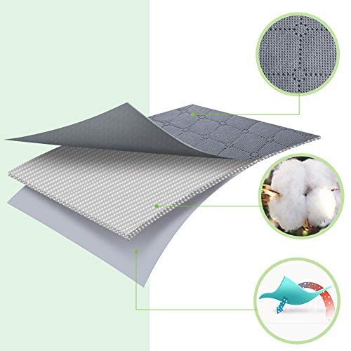 4 Piezas Bolsa de Almacenamiento de Ropa, Organizador de Armario Plegable, Contenedor de Almacenamiento Debajo de la Cama con la Cremallera Robusta, para Edredones, Mantas, Ropa Organizador Gris