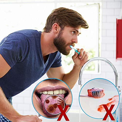 4 Piezas Cepillos de Dientes Manuales Suaves de Micro Nano Cepillo de Dientes de Cerdas Extra Suaves con 20,000 Cerdas para Encías Frágiles Niños Adultos (Negro y Blanco Suave)