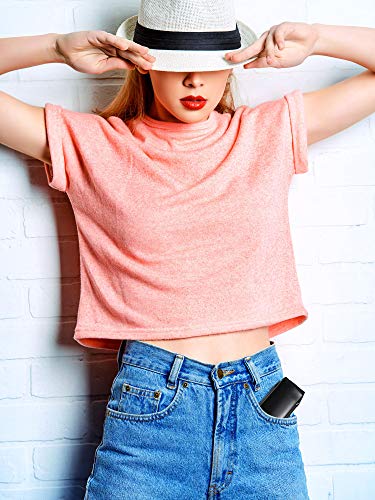 4 Piezas Cepillos de Pelo Plegables Cepillos de Pelo de Viaje Peine de Pelo Portátil Peine de Bolsillo Compacto con Espejo para Usar Diario Viaje de Mujeres Niñas