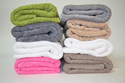 4, toallas de baño, de lujo, 100x160 cm a 100x180 cm, 600 y 850 gr / m² HOTEL SPA 100% zérotwist algodón egipcio