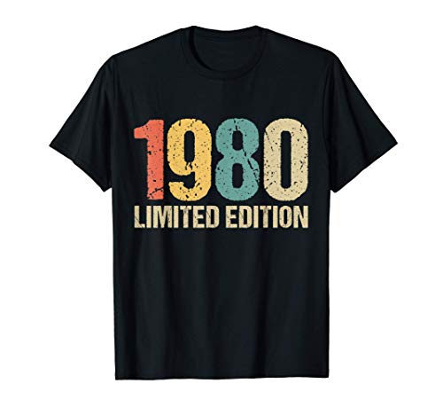 40 Años Cumpleaños Hombre Mujer Regalo Divertido 1980 Camiseta