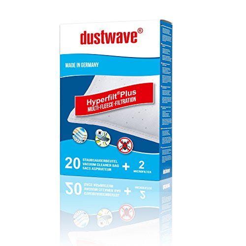 40 bolsas para aspiradora Eudora Saphir 1750 de dustwave®, fabricadas en Alemania, incluye microfiltro