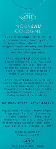 4711 Nouveau Cologne agua de colonia Vaporizador 50 ml