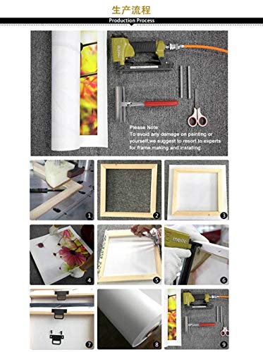 5 piezas de pintura sobre lienzo De moda y hermosa Me encanta la música en blanco y negro 100X50CM Family Hotel Guest House-Frameless