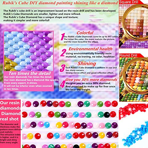 5D DIY Pintura Diamante,Big Diamond Painting Kits de Números,cuento de hadas fantasma de terror Full Drill Imitación Cristal Artesanía decoración,39.4 * 78.8inch-Taladro cuadrado,100x200cm