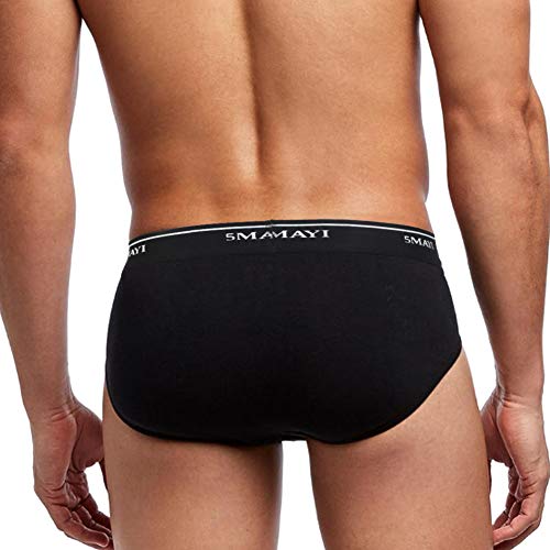 5Mayi Slips Calzoncillos para Hombre en Ropa Interior clásica Suave y cómoda de algodón elástico L