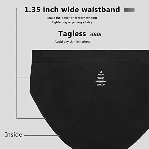 5Mayi Slips Calzoncillos para Hombre en Ropa Interior clásica Suave y cómoda de algodón elástico L