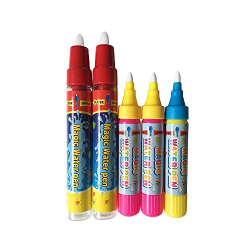 5PCS Plumas de pintura del Doodle de agua de repuesto,Dibujo Doodle Magic Pens para Doodle mat, Magic mat