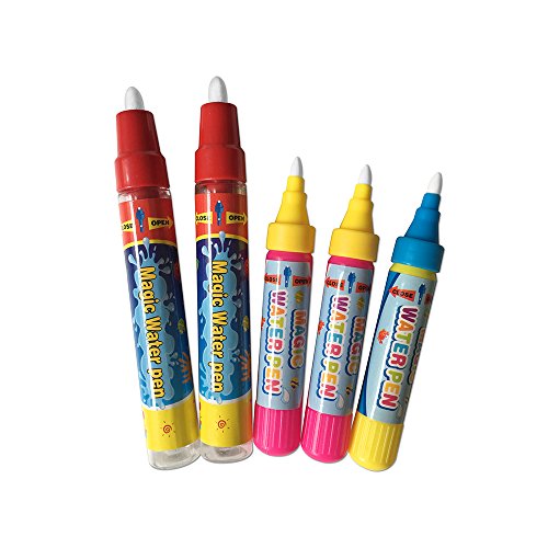5PCS Plumas de pintura del Doodle de agua de repuesto,Dibujo Doodle Magic Pens para Doodle mat, Magic mat