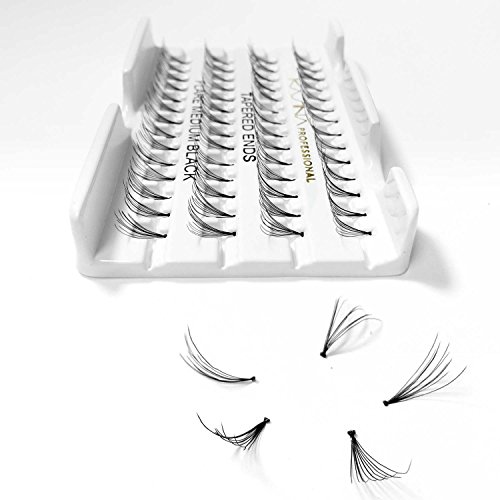 [6 paquetes] KASINA Pro cónico extremos pestañas en 100% cabello humano