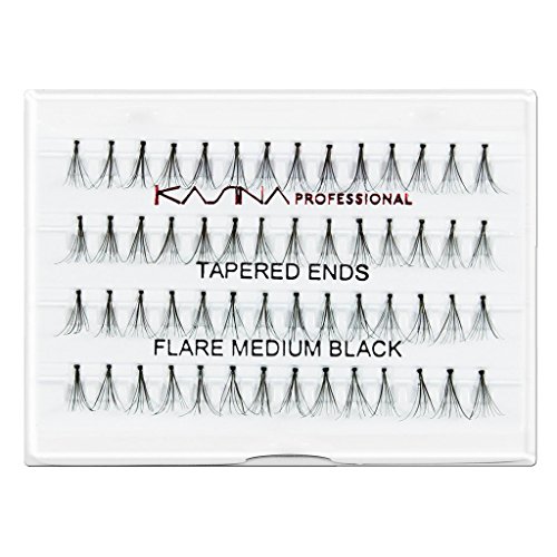 [6 paquetes] KASINA Pro cónico extremos pestañas en 100% cabello humano