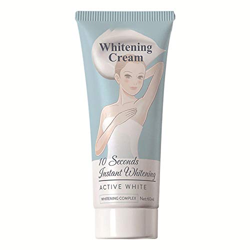 60ML Women Face Whiting Cream, 10 Seconds Instant Whitening Cream Underarm Armpit Whitening Cream Legs for Armpit, Knees, Elbows, Sensitive and Private Areas, Brightens, Nourishes