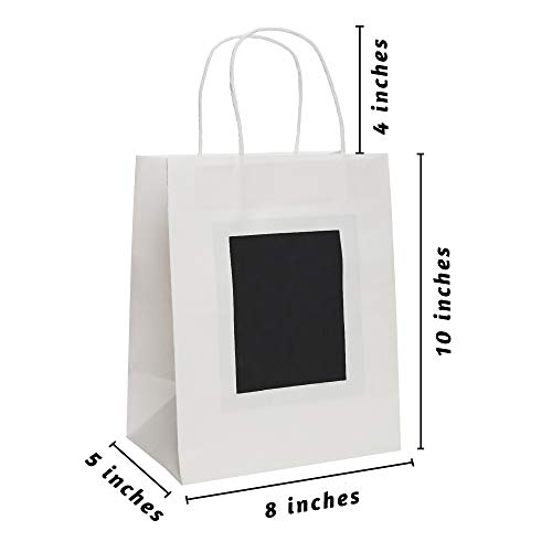 7 Bolsas de Regalo Blancas y Papel de Seda de Purple Ladybug - Bolsitas Kraft Originales 19x24x12 cm para Personalizar y Envolver Regalos, Envoltorio para Fiestas de Cumpleaños, Navidad y más