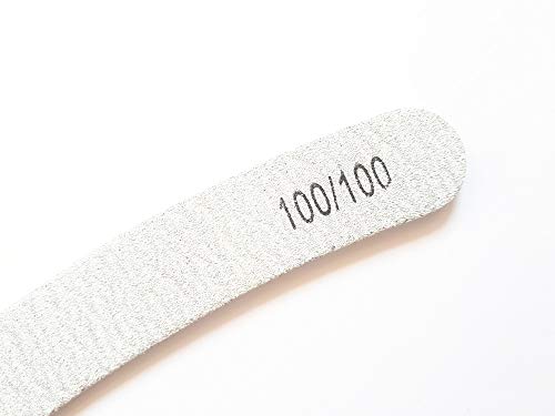 8 limas de uñas en forma de cebra, Banana curvada Boomerang de doble cara